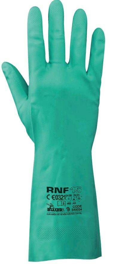 Rękawice ochronne RNF15 r.8 nitrylowe, (Zdjęcie 1)