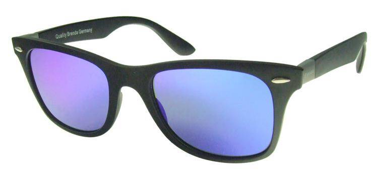 Brenda okulary B1005 C2 Czarny Mat Blue Revo 