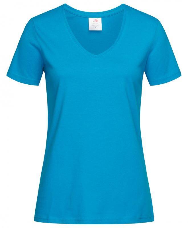 ST2700 Tshirt women 155G V-NEC BLO #S