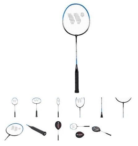 WISH RAKIETA BADMINTON 216 NIEBIESKA