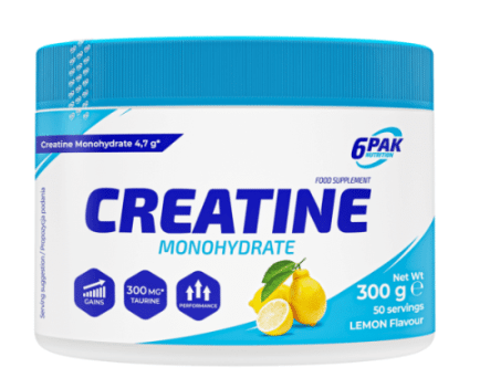 6pak Creatine monohydrate 300g lemon