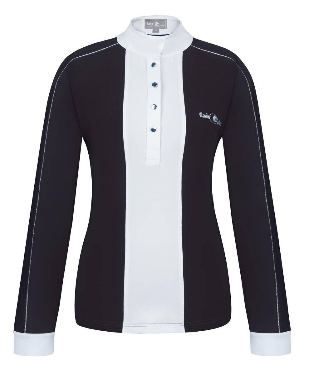Koszulka FP CLAIRE LS czarny-biał 42/XL