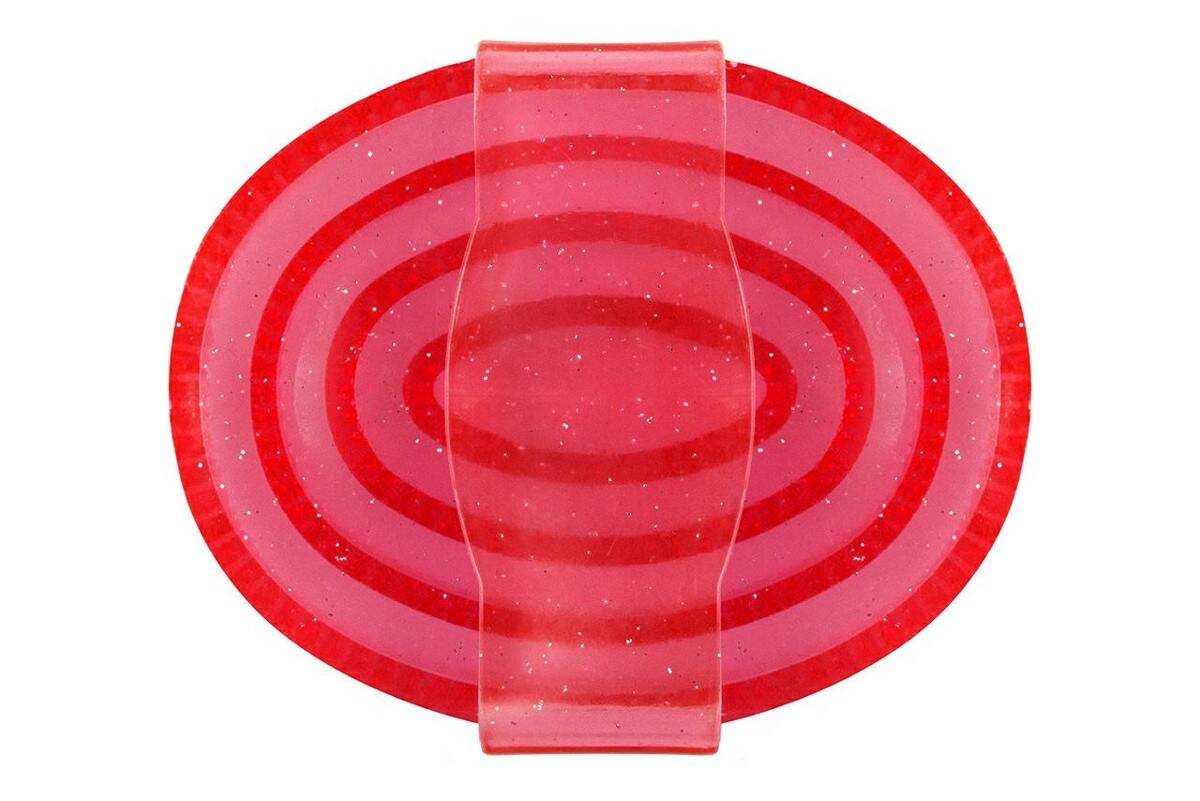 Zgrzebło gumowe transparentne czerwone