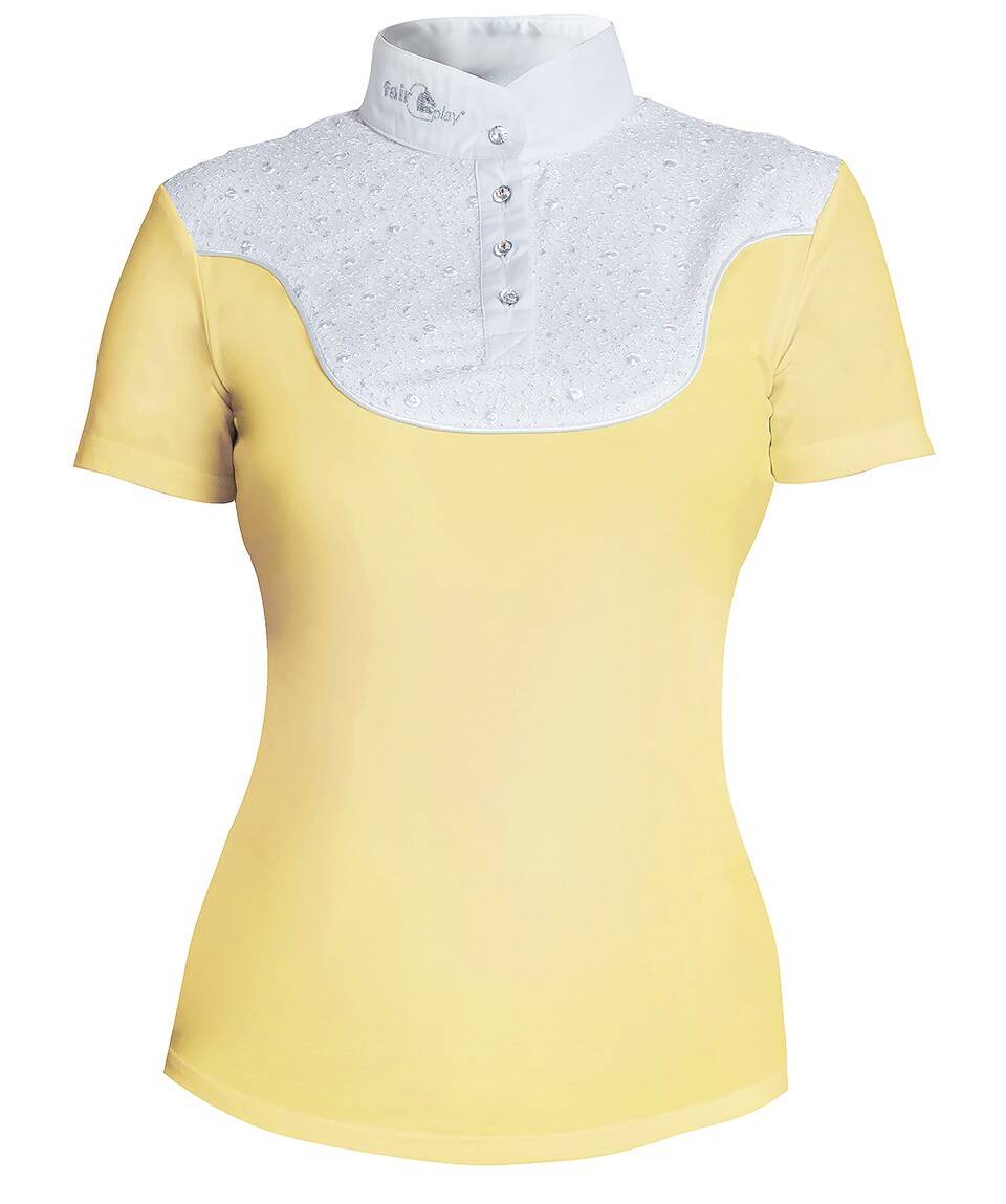 Koszulka FP NICOLE bananowo-biała 42/XL