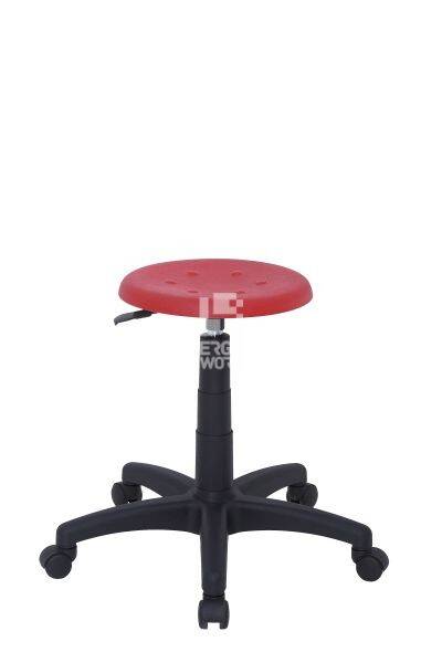 ERGOWORK stool POLO Standard BL Red (Photo 2)