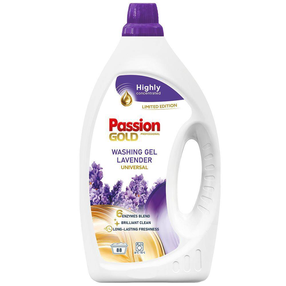 PASSION GOLD Żel 88 Prań 3,52L Lawenda