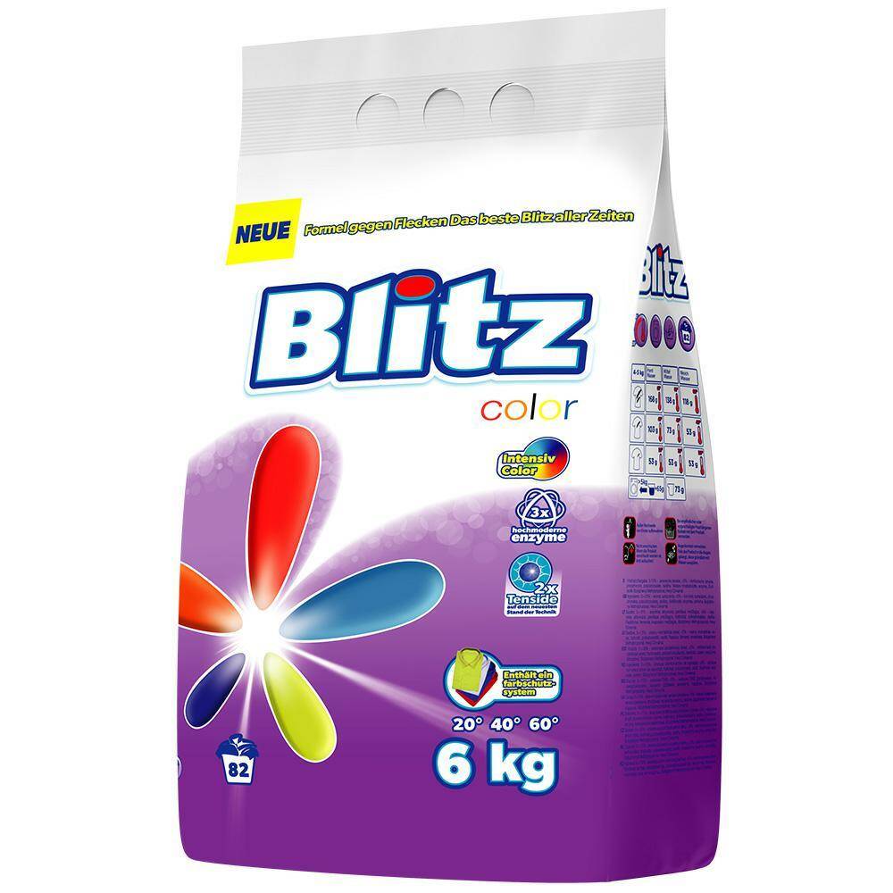 BLITZ Proszek 82 Prań 6kg Color Folia