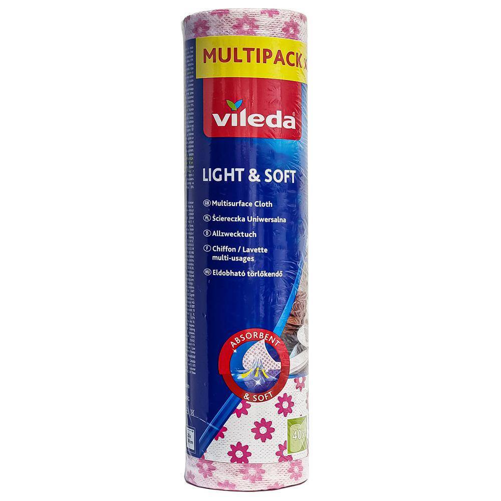 VILEDA Ścierka Light&Soft 40szt Rolka