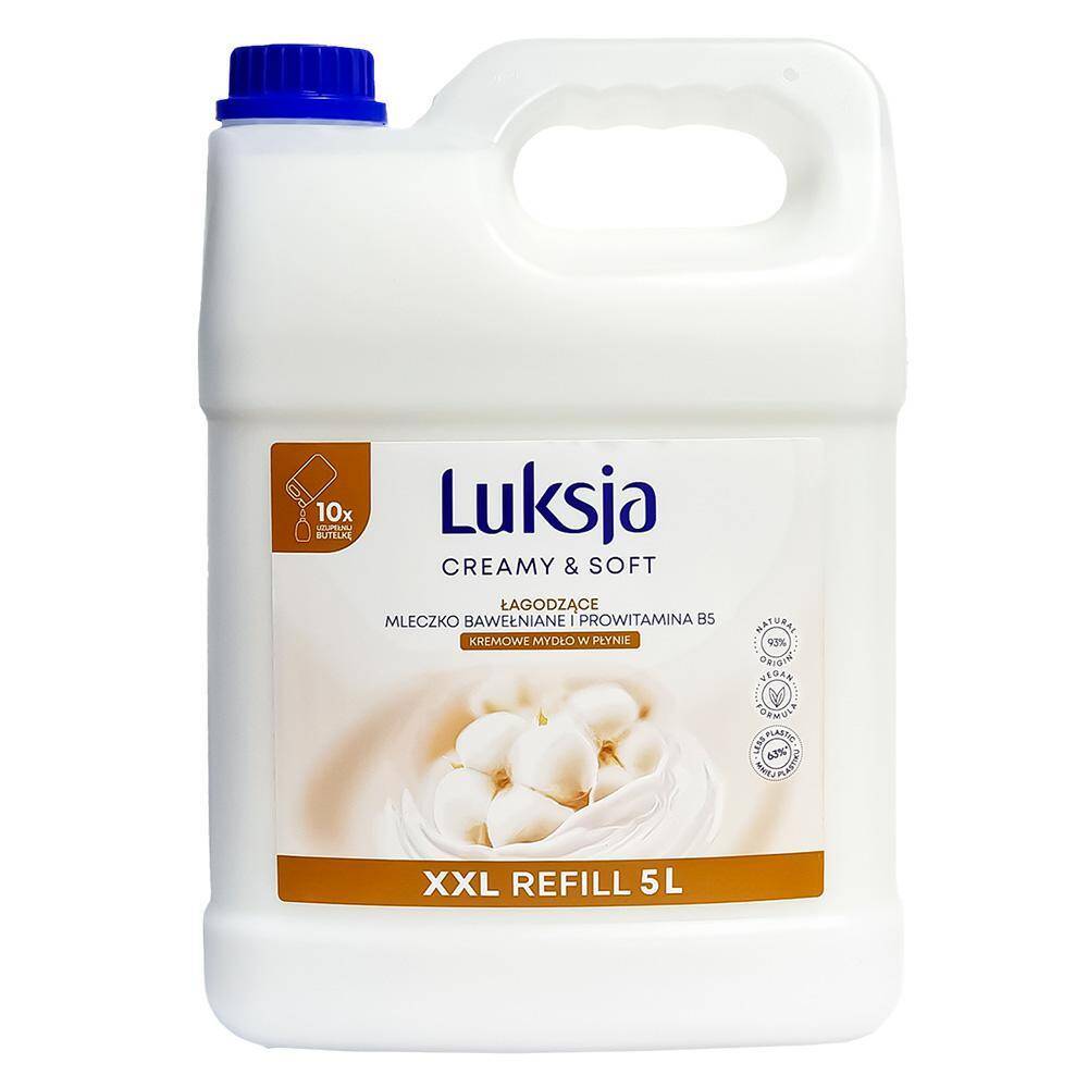 LUKSJA Mydło w płynie 5L Zapas Cotton