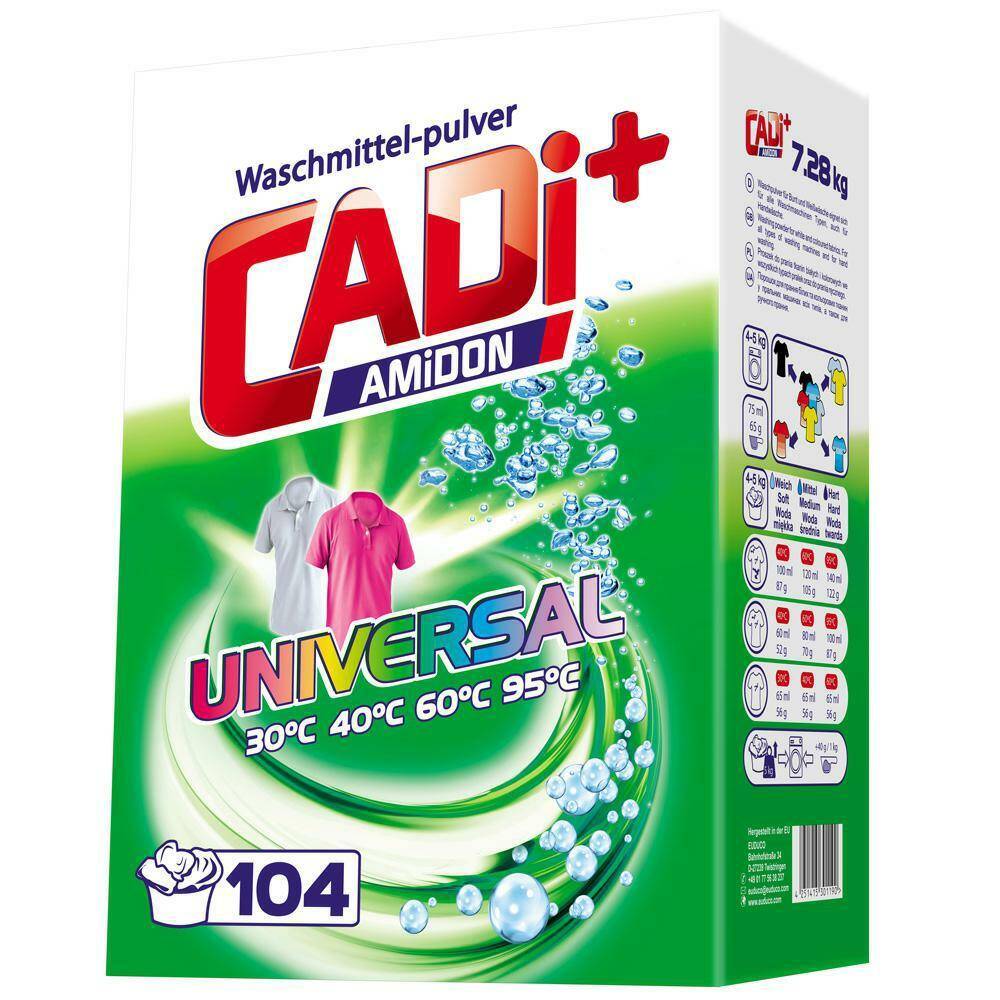 CADI+ Proszek 104 Prań 7,28kg Universal