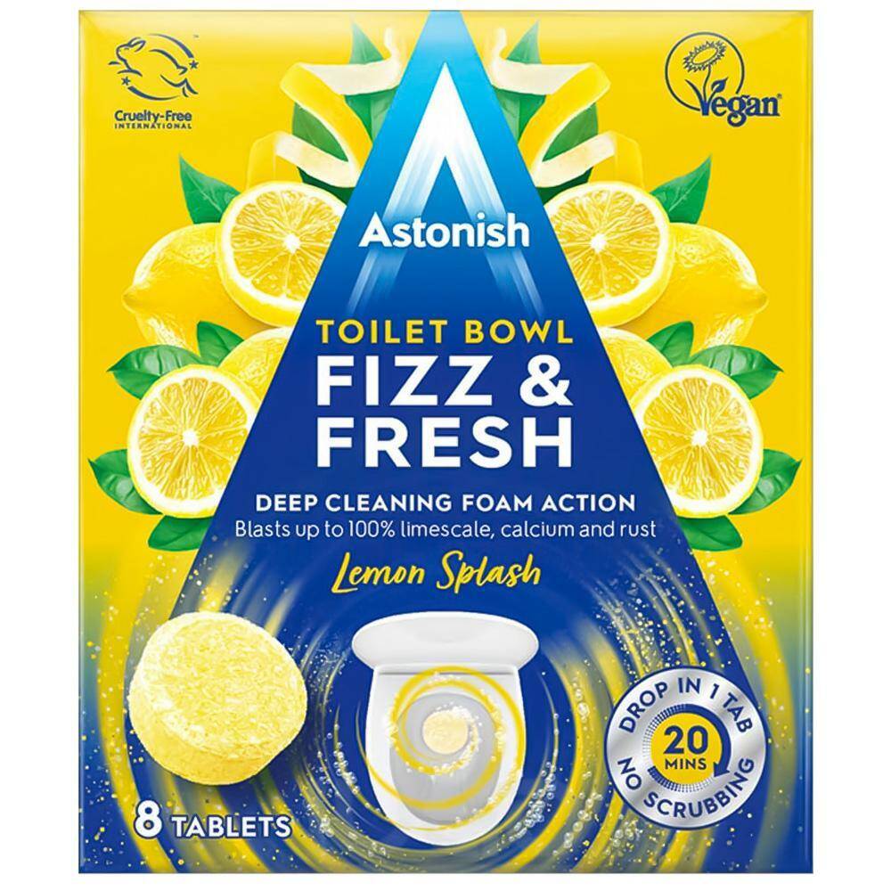 ASTONISH Tabletki do WC 8szt (12) Lemon