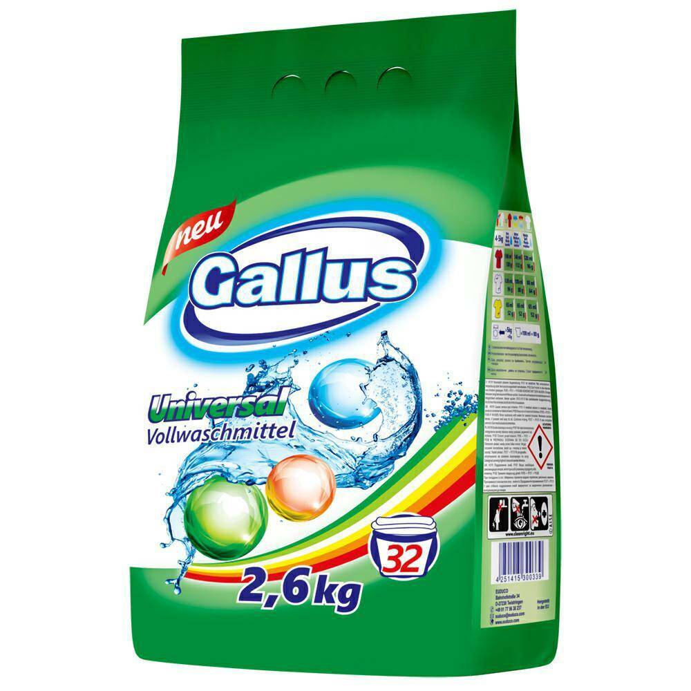 GALLUS Proszek 32 Prań 2,6kg Universal