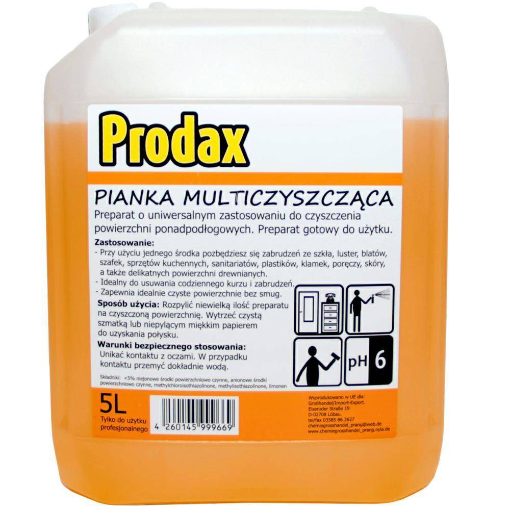 Prodax Pianka multiczyszcząca 5L