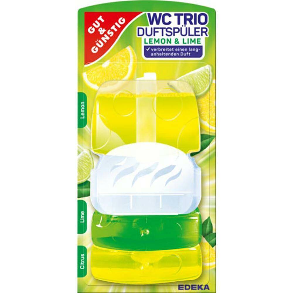 G&G Zawieszka WC-Trio Żelowa 3szt Lemon