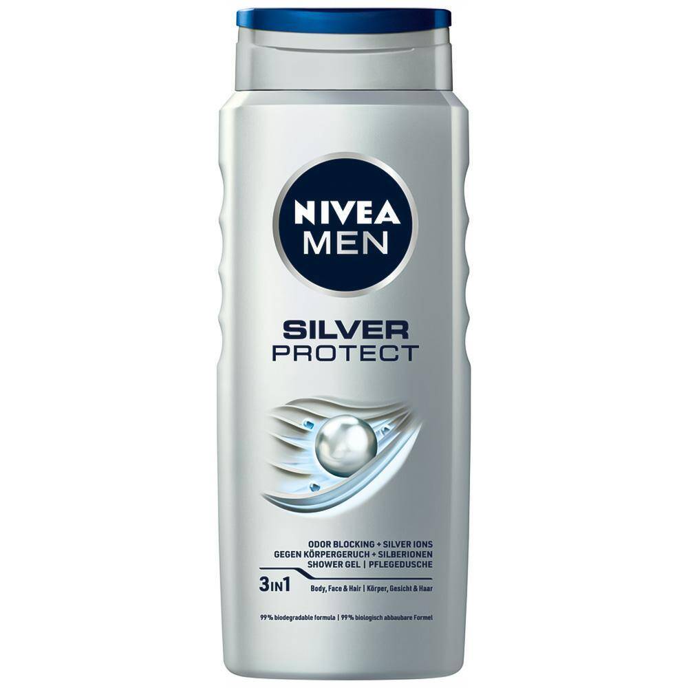 NIVEA Żel pod prysznic 500ml Men Silver