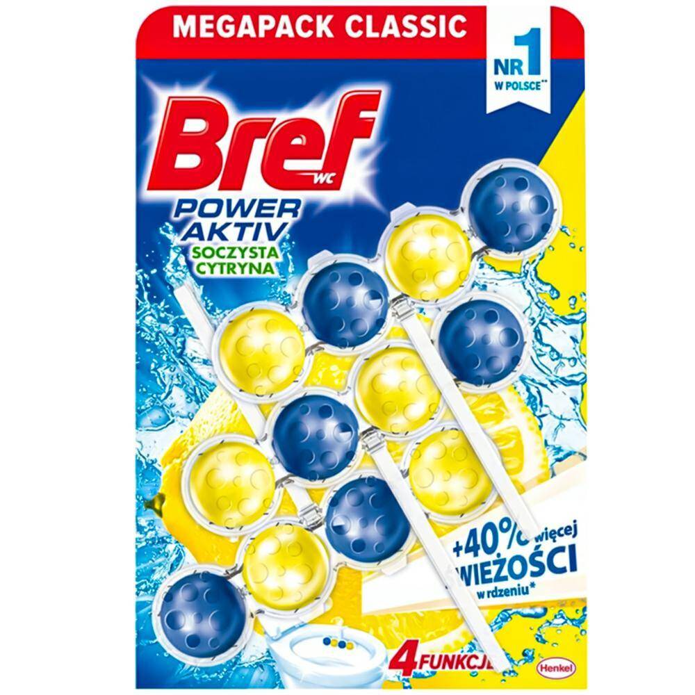 BREF Zawieszka WC 3x50g Lemon (9)