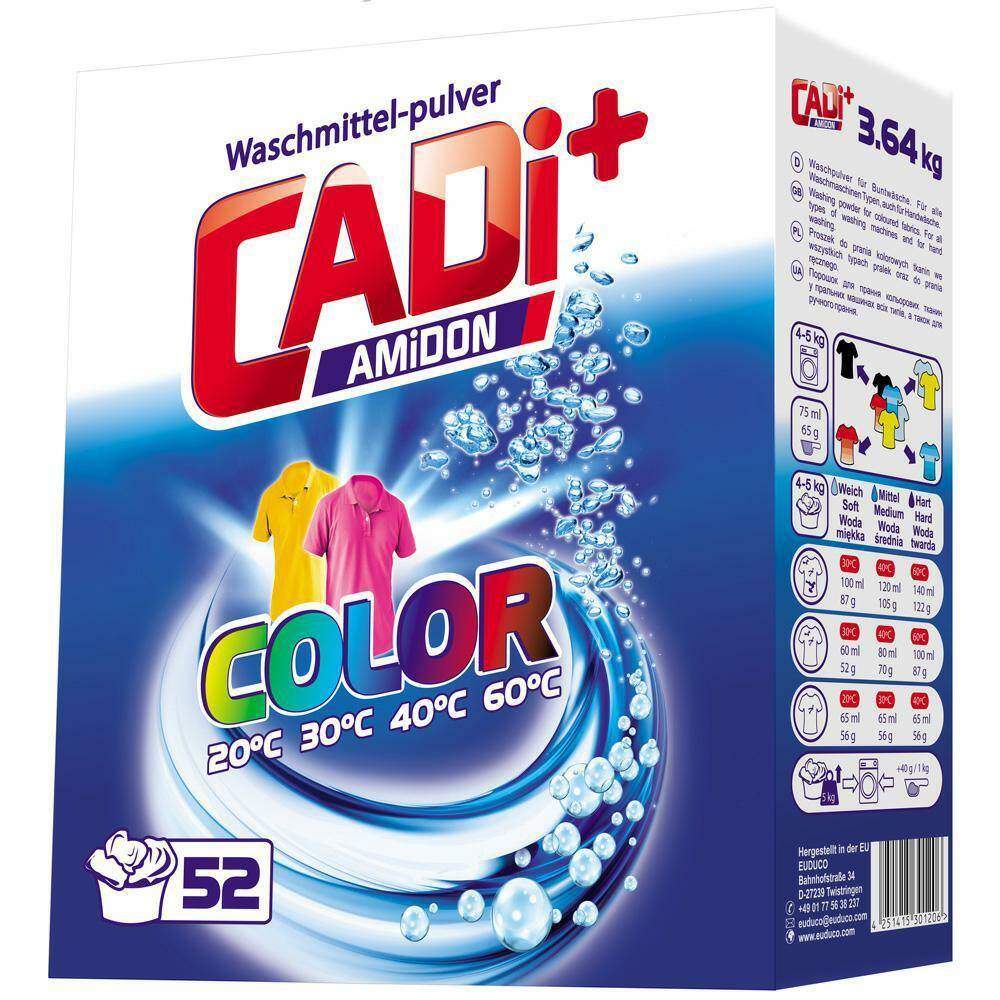 CADI+ Proszek 52 Prań 3,64kg Color