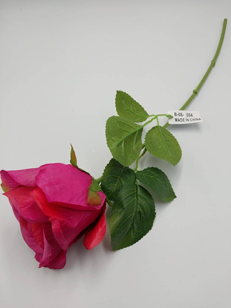 Gałązka Róża B08-004 Fuksja z Zielonym