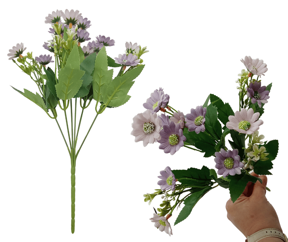 CV10645 Bukiet Margerytka Fioletowa