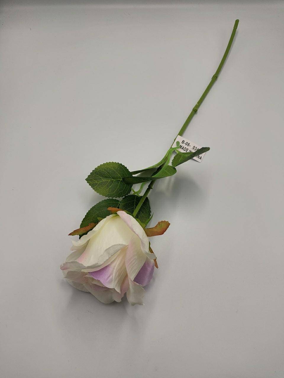 Gałązka Róża B08-034 Krem z Fioletem