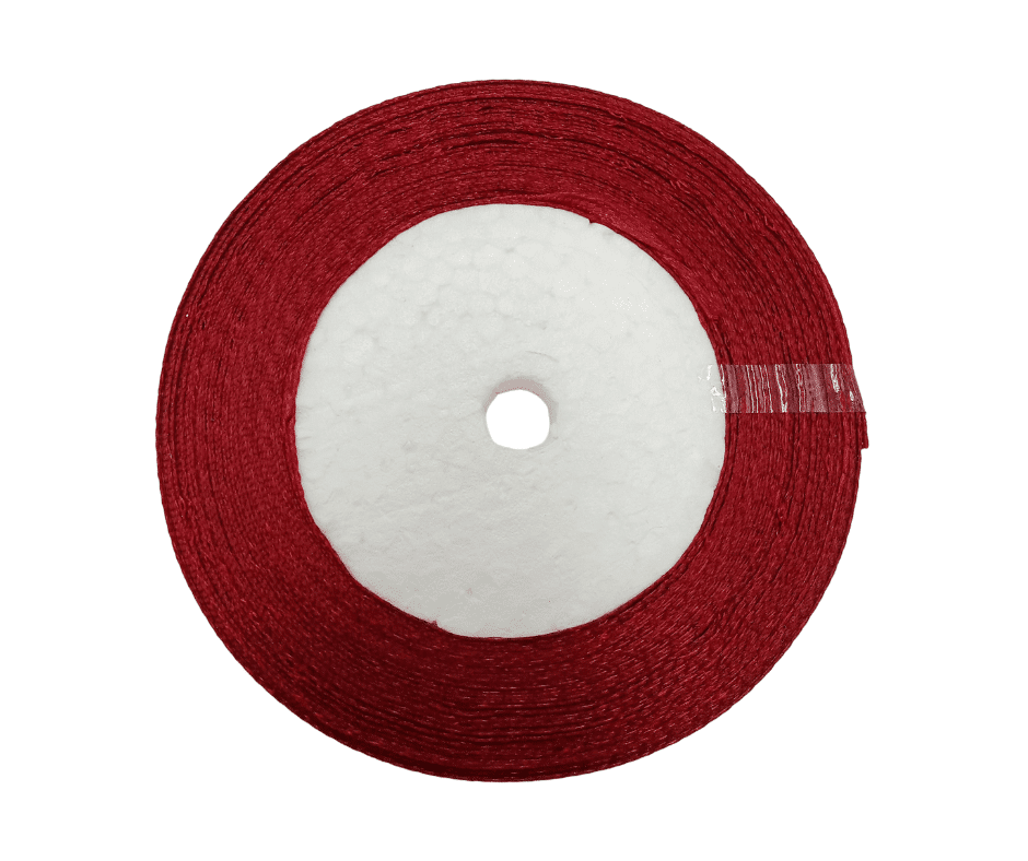 Wstążka Atłasowa 6mm-36y FS01-11 BURGUND