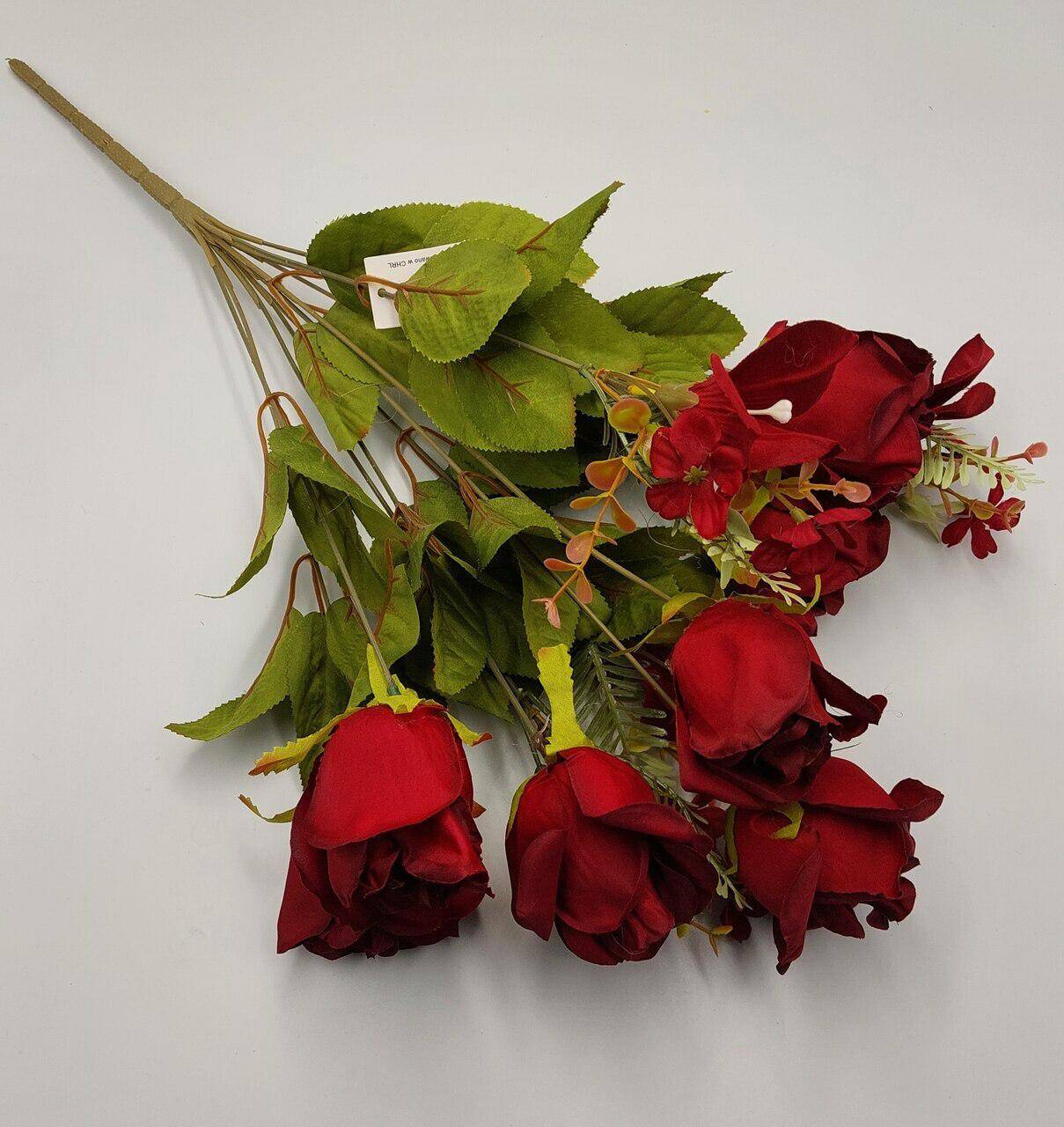 TRH201148BU Bukiet Róża 51cm Bordowy