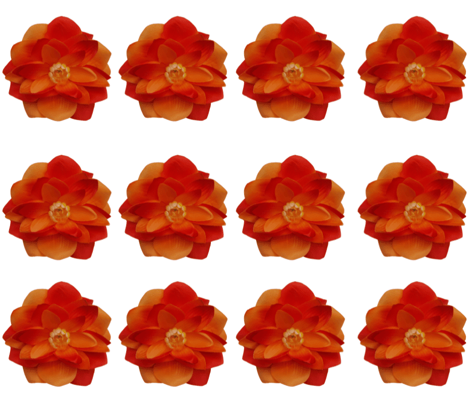 L056 KWIAT WYROBOWY NENUFAR ORANGE