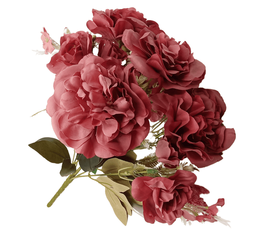 CV28485 Bukiet Peonia 42CM Brudny Ciemny