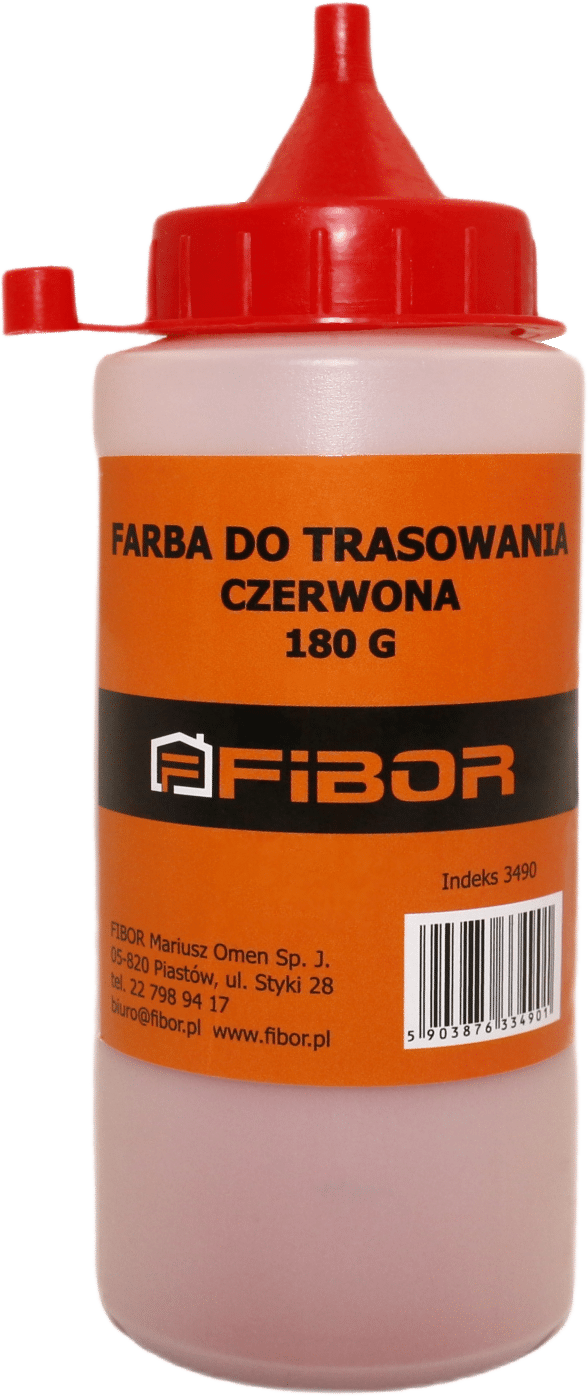 Farba do trasowania CZERWONA 180g