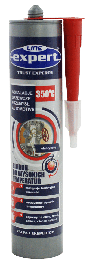 Silikon WYSOKOTEMP 300st. Czerwony 280ml