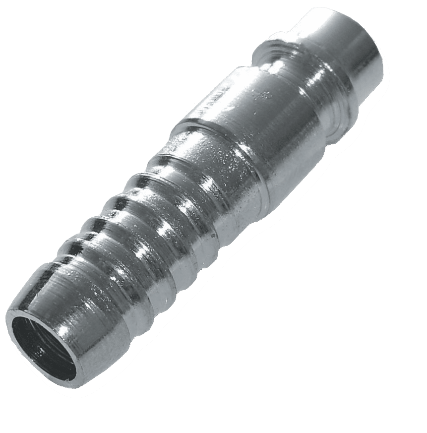 Wtyk chrom z nyplem na wąż 9mm