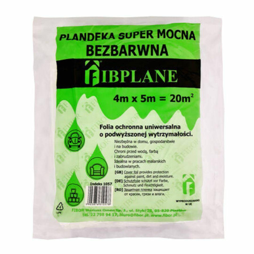 BEZBARWNA Plandeka SUPER MOCNA 4x5