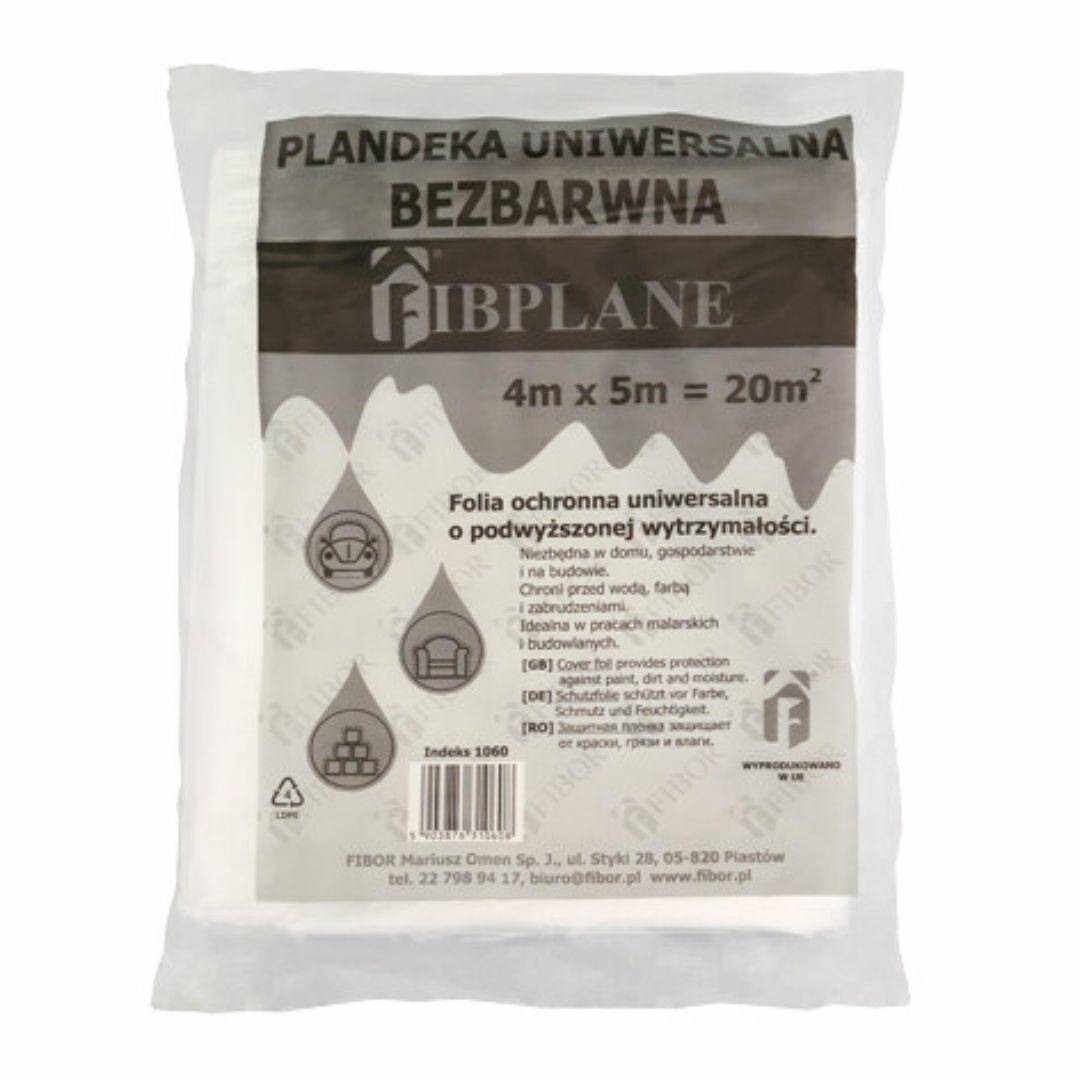 BEZBARWNA Plandeka UNIWERSALNA 4x5
