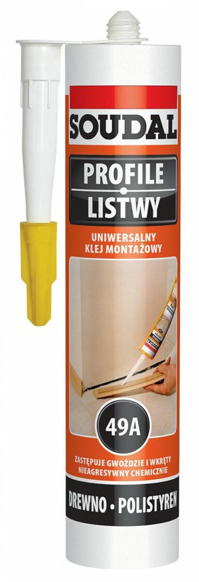 Klej montażowy 280 ml SOUDAL 49A