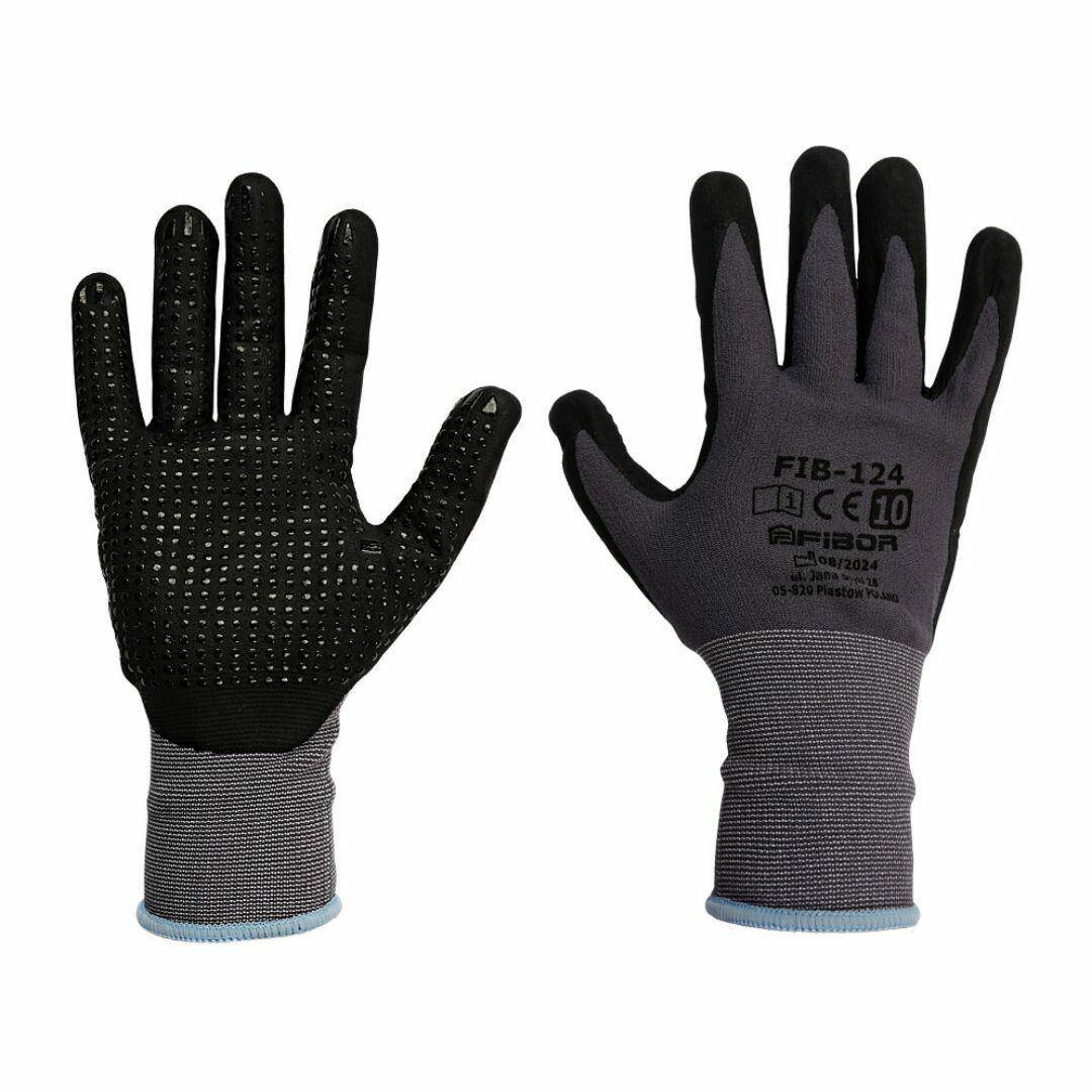 Rękawice FIB-124 FLEX GRAY rozm. 10