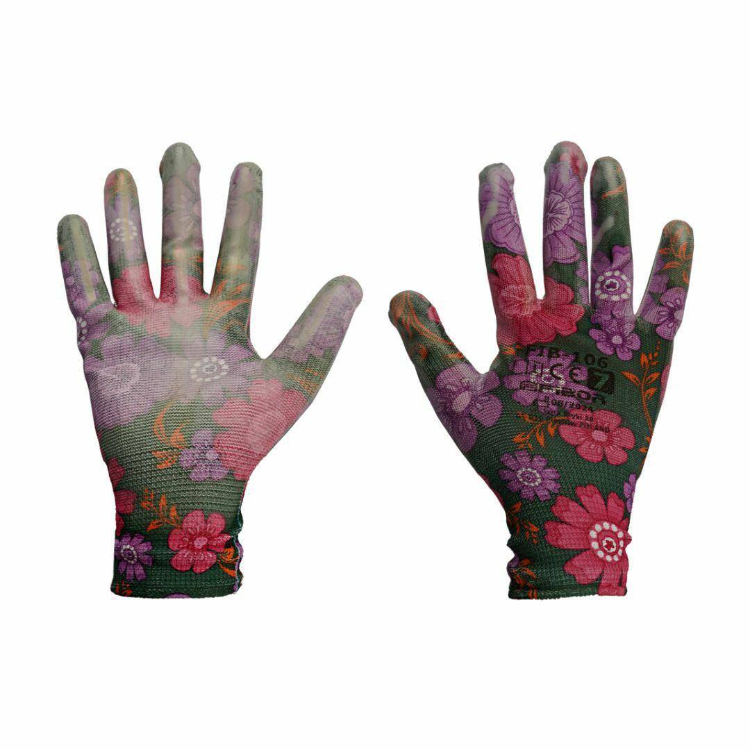Rękawice FIB-106 OGRODNICZE FLOWER rozm.