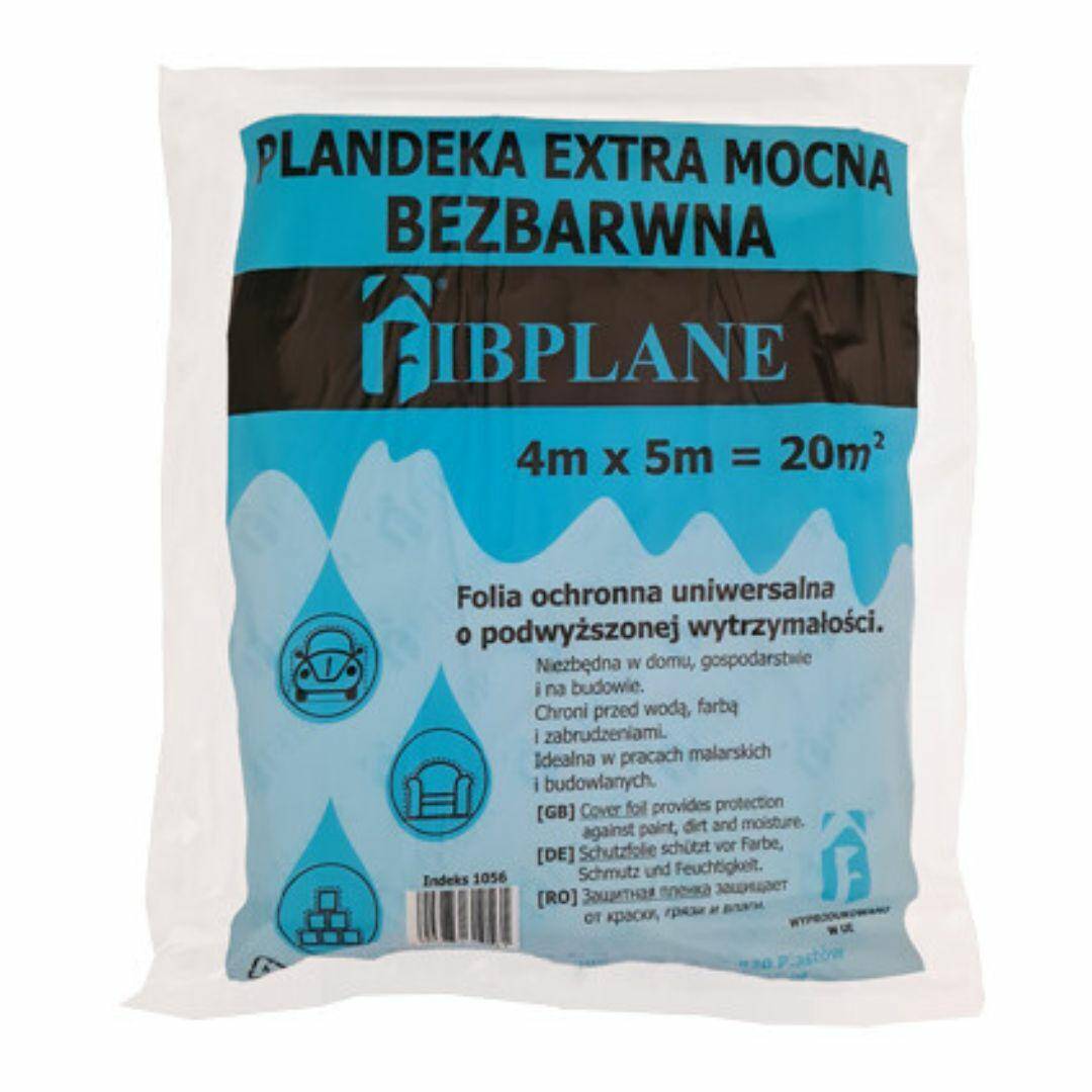 BEZBARWNA Plandeka EXTRA MOCNA 4x5