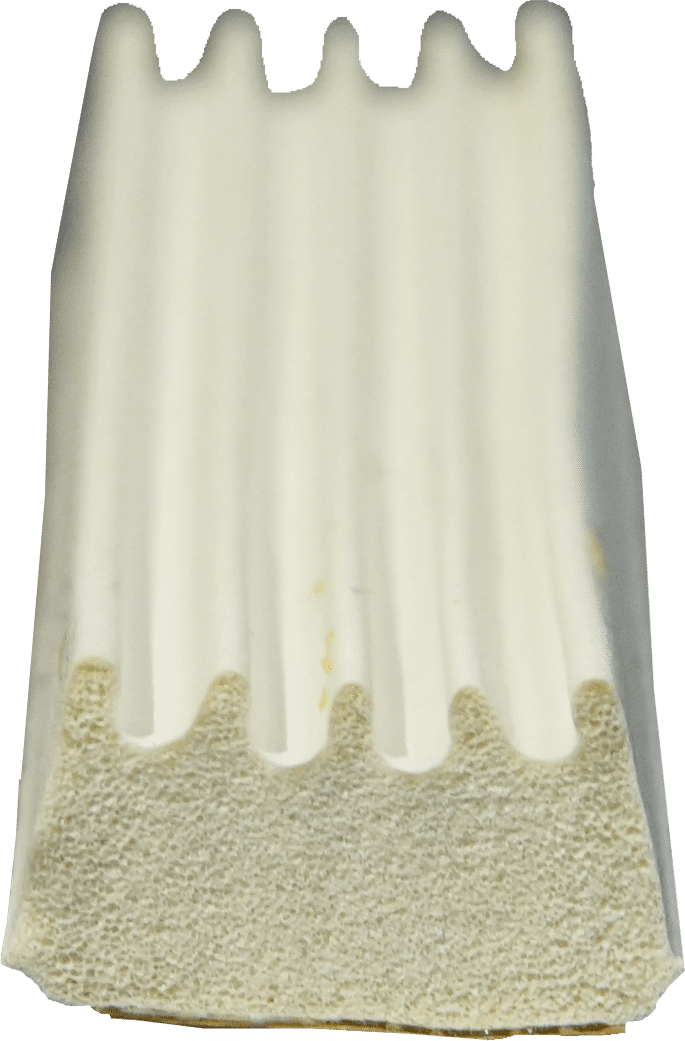 Uszczelka RYFLOWANA 15x8mm CZARNA