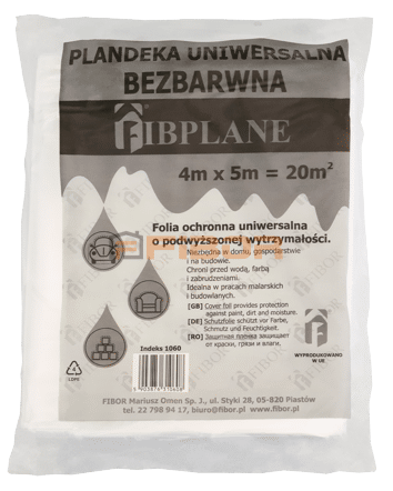 BEZBARWNA Plandeka    UNIWERSALNA 4x5