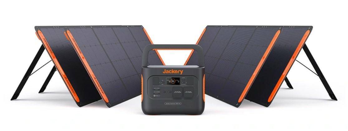 Generator Solarny Jackery 1000EU PRO + 4x SolarSaga 200W (Zdjęcie 1)