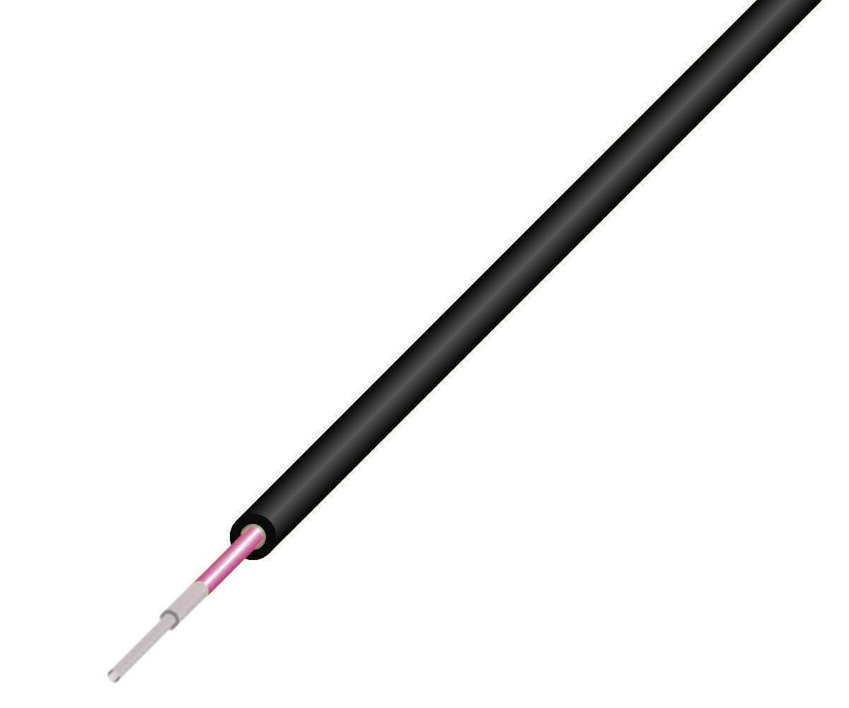 0,6mm OM4 50/125 Czarny Ścisły