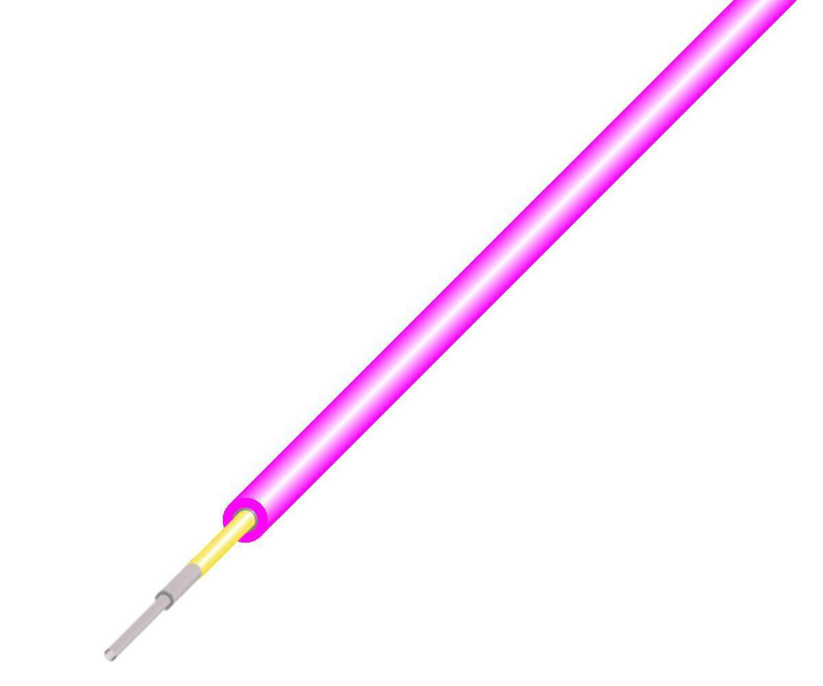 0,6mm G.652.D Różowy Półścisły