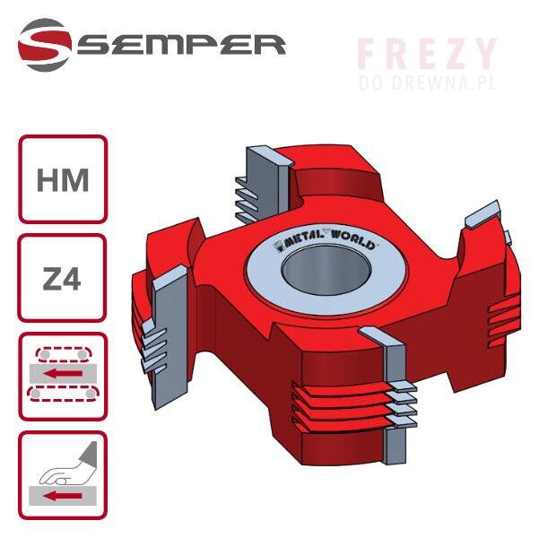 Frez HM 140x40x40 z=4 mod. G