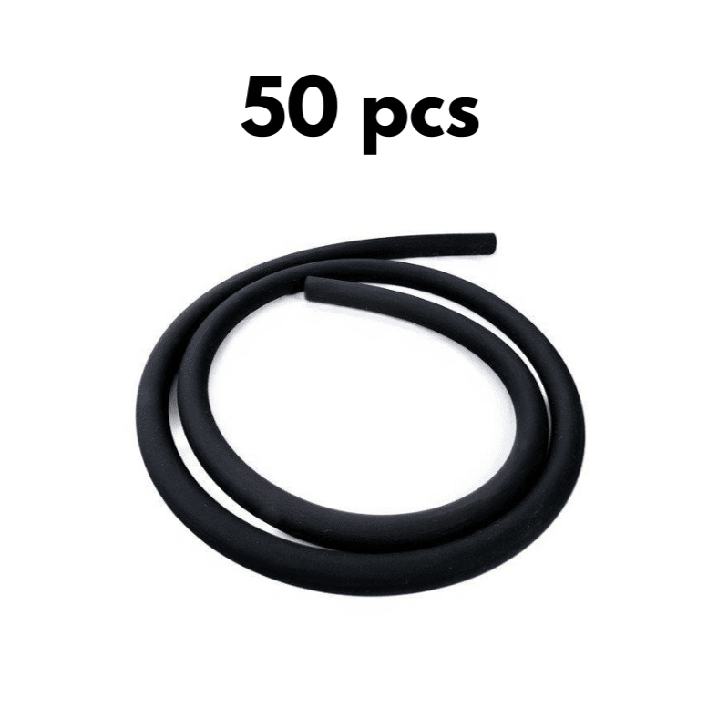 Wąż silikonowy Soft Touch black 50 pcs