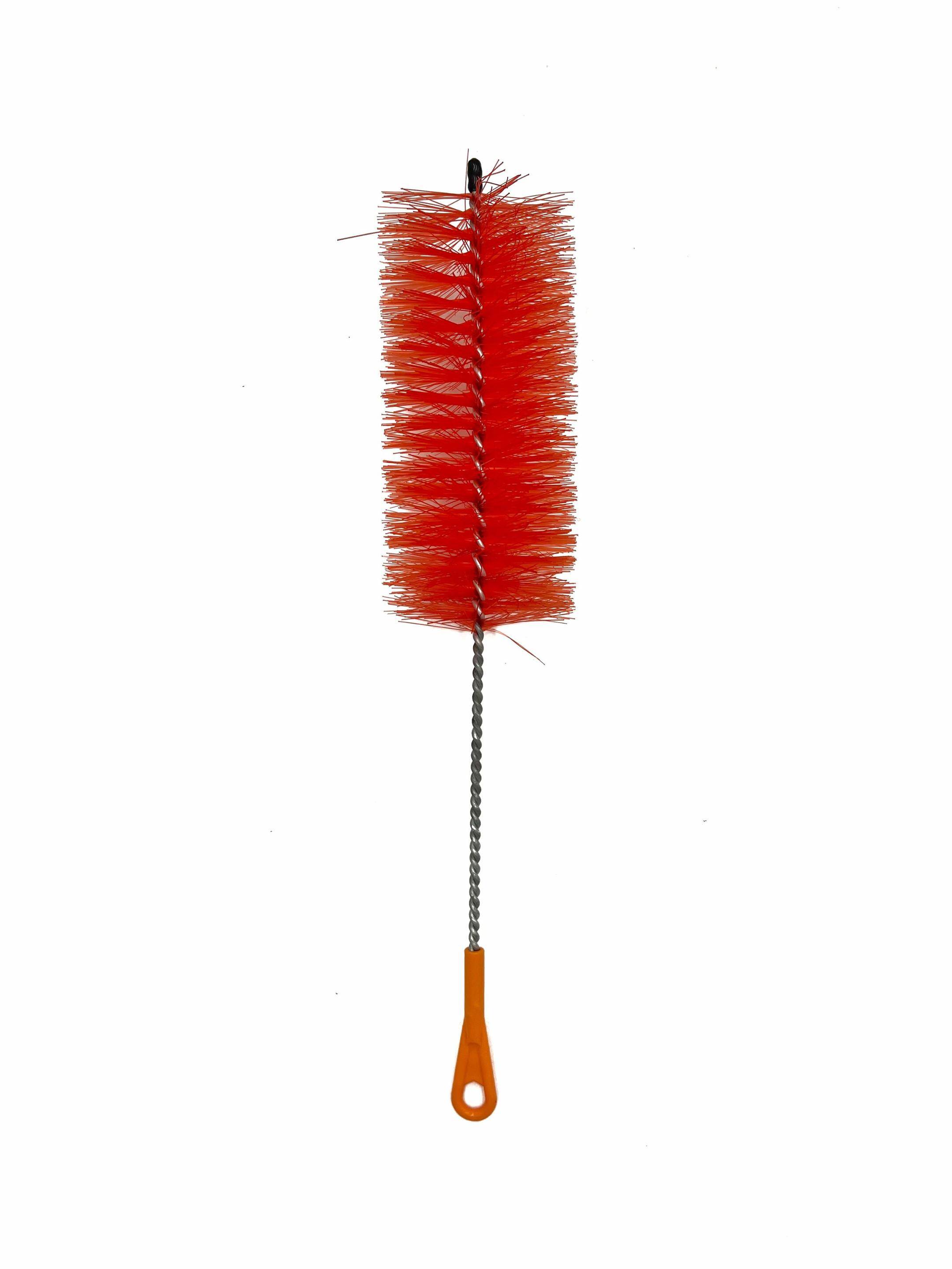 Cleaning brush Caesar for glass Red