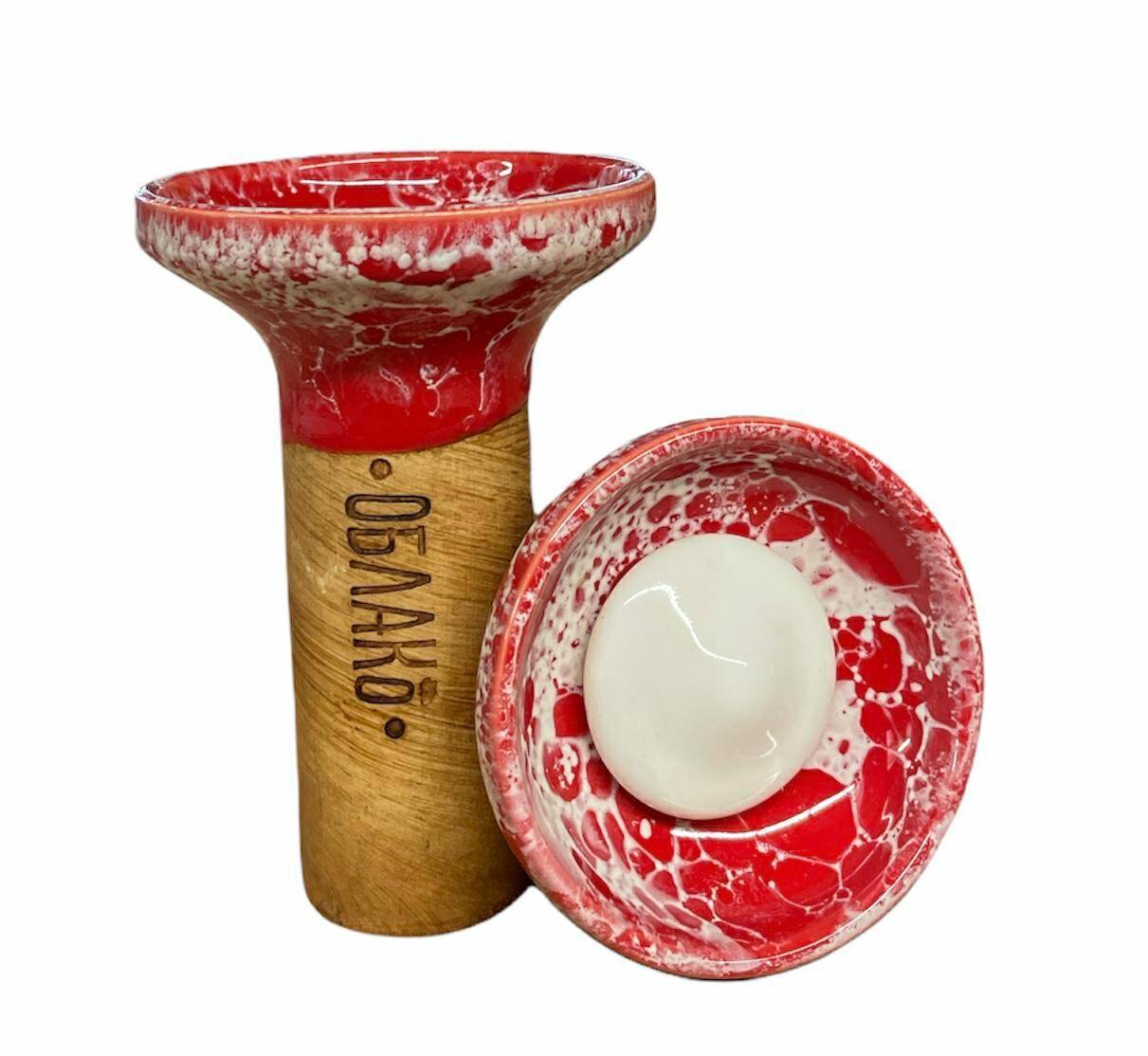 Cybuch Oblako Flow - White on Red Marble