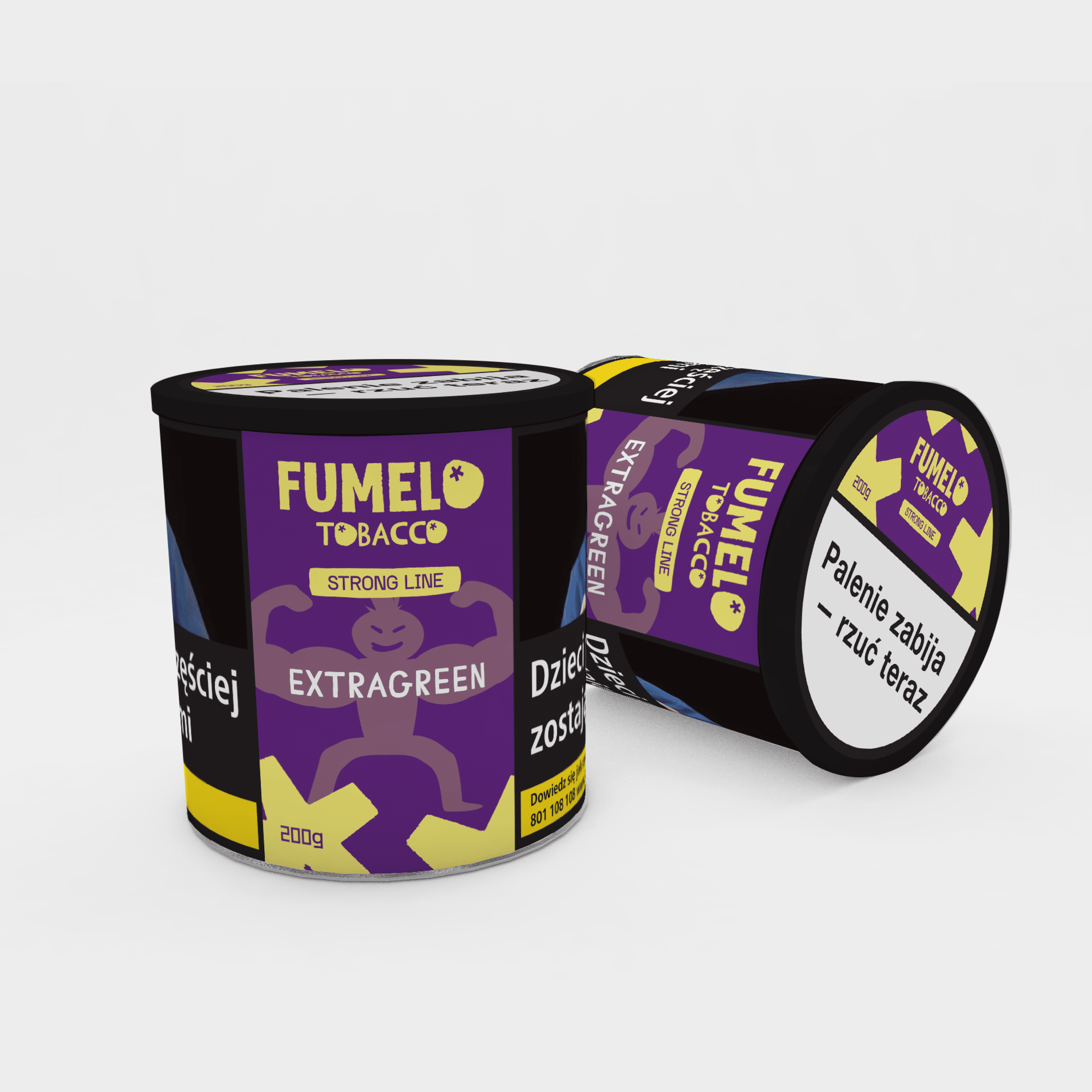 Tytoń FUMELO Dark Line-Extragreen, 200g