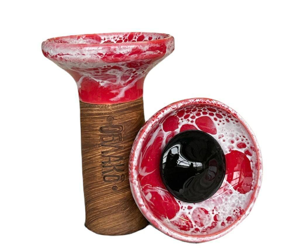 Cybuch Oblako Flow - Black on Red Marble