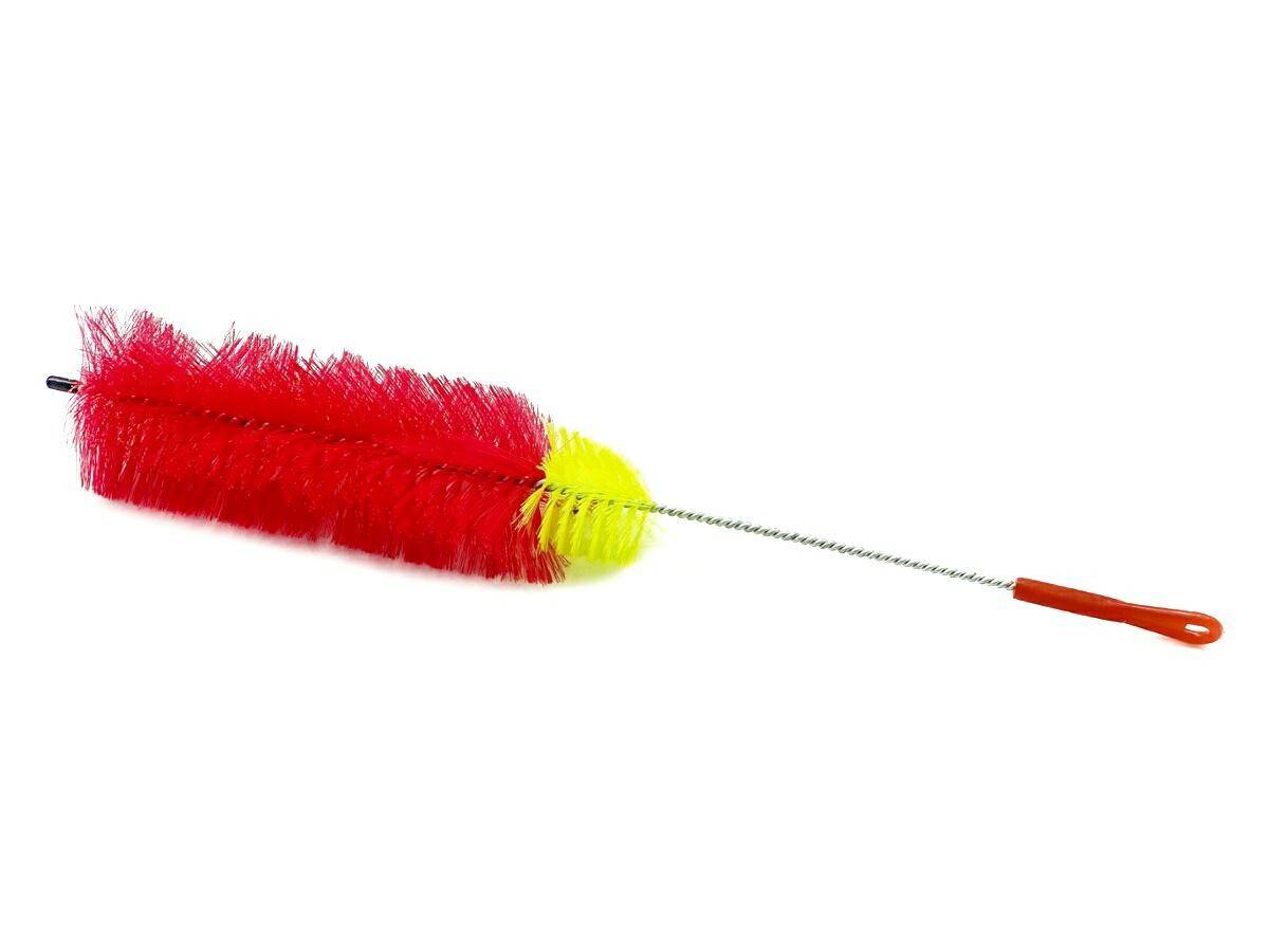 Cleaning brush for glass base Red
