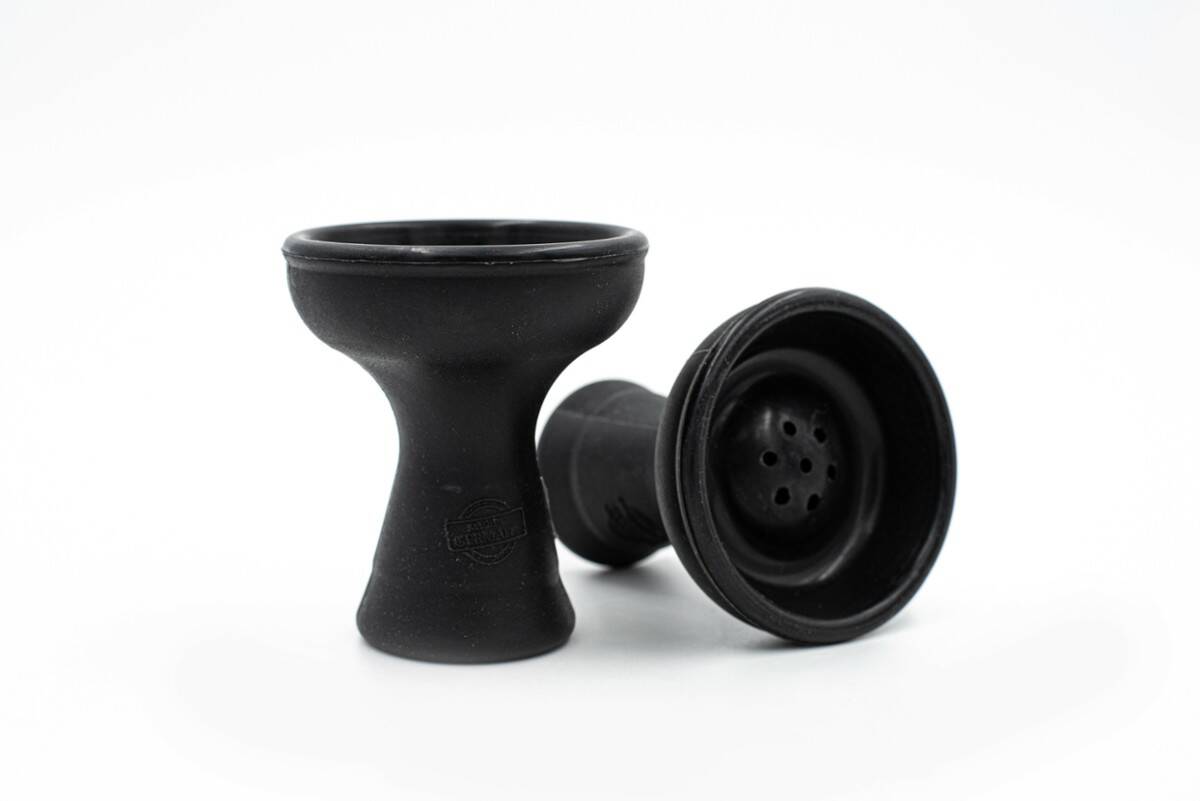 Silicone hookah bowl Amy 7-Loch black